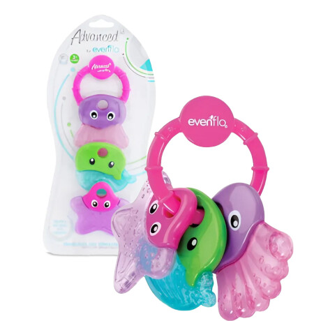 Mordillo Marine Evenflo Mordedor 3en1 Refrigerable para Bebé Rosa