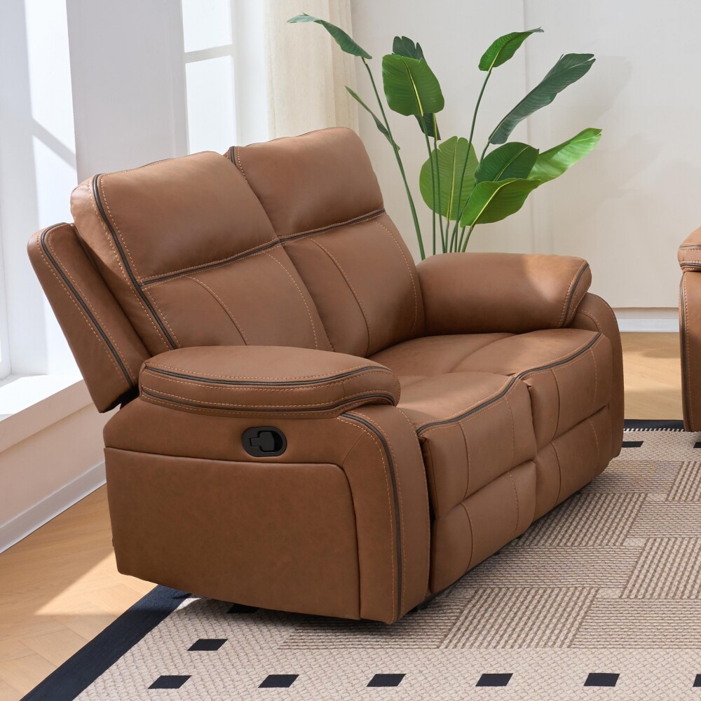 Sillón Recliner Apollo - 2 Cuerpos Marrón Marrón