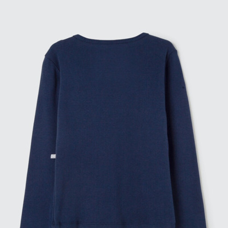BLUSA ML FEM AZUL OSCURO