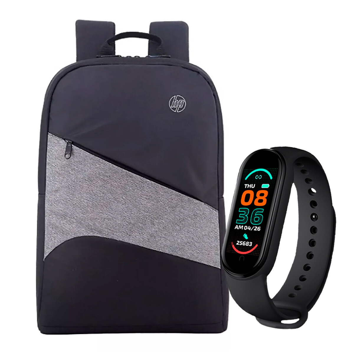 Mochila Hp Para Notebooks 15.6 Resistente Agua + Smartwatch 