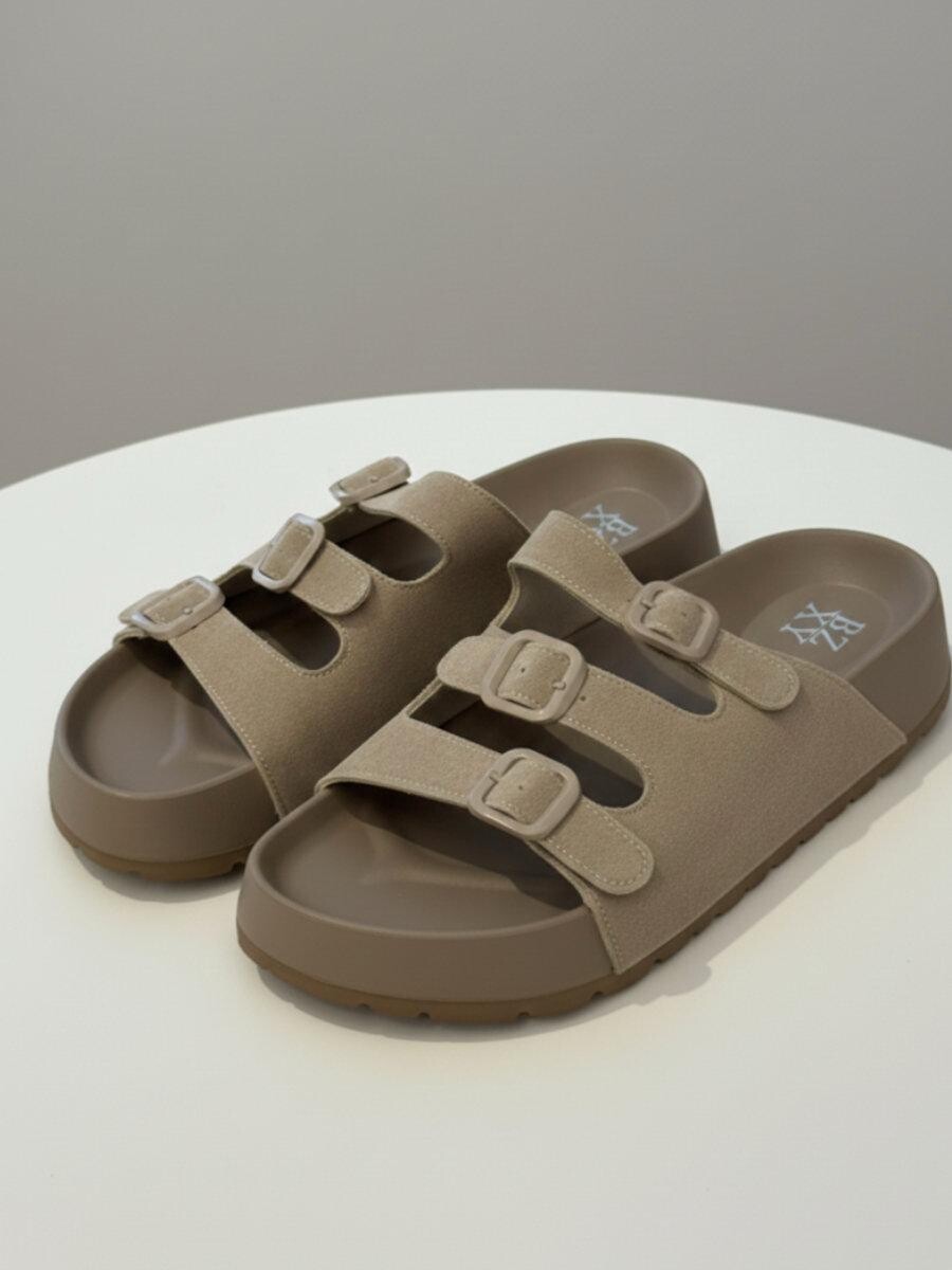 SANDALIA TIRAS - BEIGE 