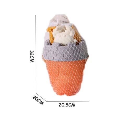 Balde De Playa S01 Con Accesorios Para Jugar En La Arena Ub 001