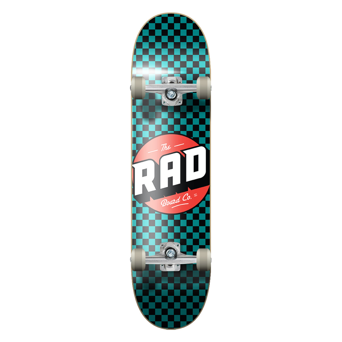 Skate Completo Rad Checker 8.25" - Teal 