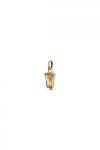 CHARM DE ALEACION DE METALES BAÑADO EN ORO DE 18 K CON FORMA DE LETRA V CON ARGOLLA Charm