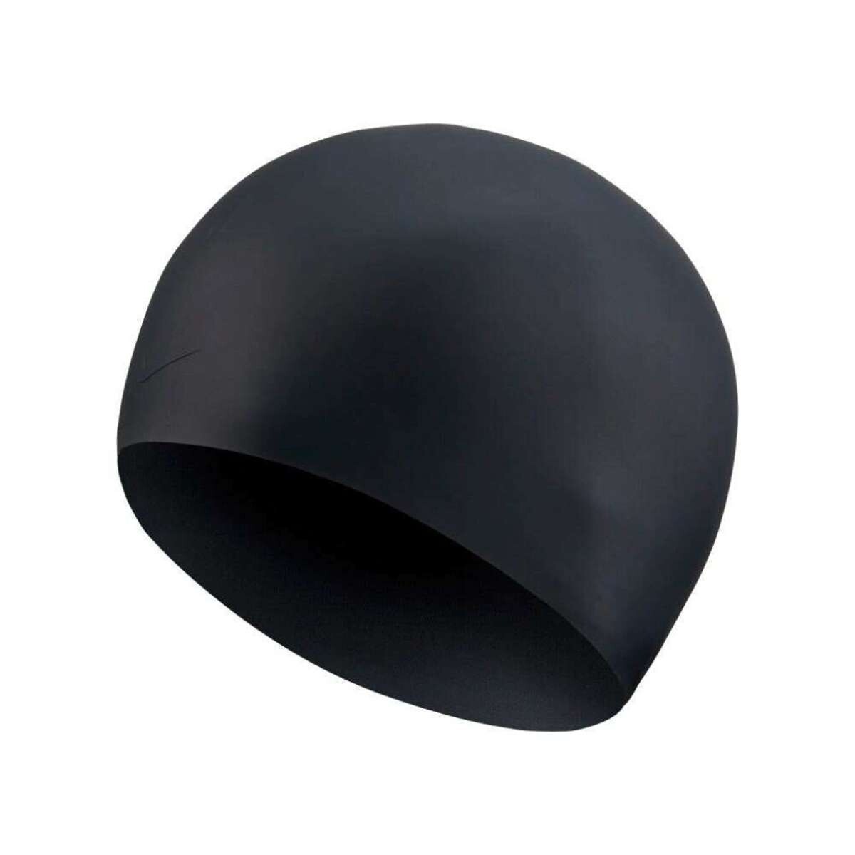 Gorra De Piscina Long Hair Silicone C Unisex - Negro 