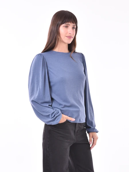 REMERA EVA AZUL PIEDRA