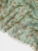 Pañuelo Estampado Con Lino multicolor