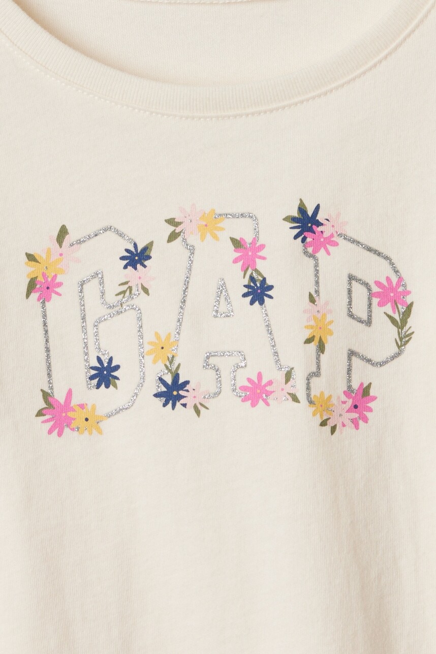 Remera Gráfico Toddler Niña Ivory Frost