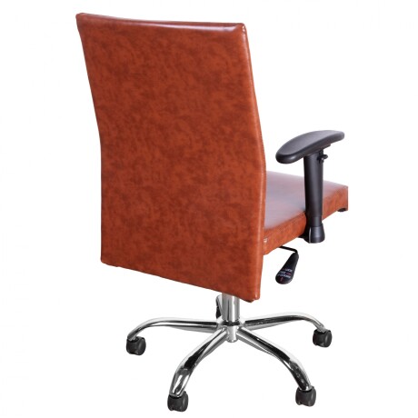 ASIENTO DE OFICINA PU-Y-METAL MARRON HY-537
