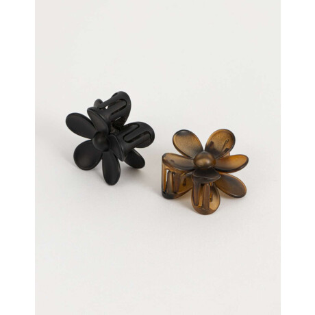 Set De Broches De Flor Combinacion Bicolor