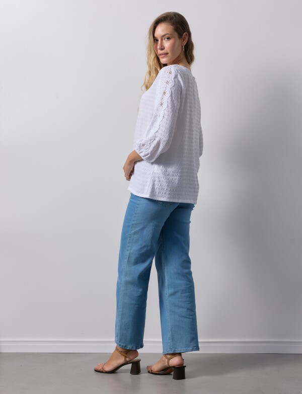 Blusa Broderie BLANCO