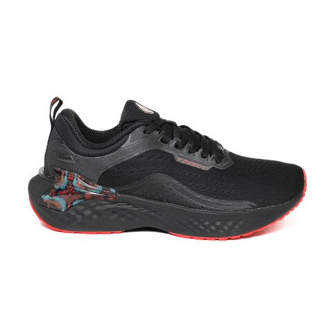 M Cushioning Running - Hombre Obsidian Black/molten Red