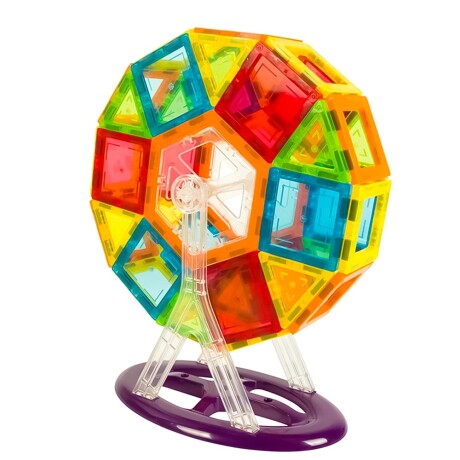 Bloques Magnéticos de Construcción 3D Multiformas 70 Piezas Multicolor
