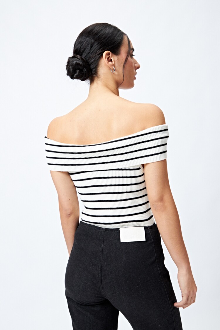TOP FEDRA Negro/Crudo