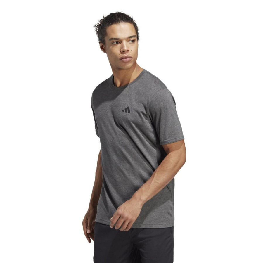 Remera de Hombre Adidas Train Essentials Feelready Gris - Negro