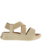 Sandalia de Mujer Lady Confort ROSA con tiras elasticas Beige