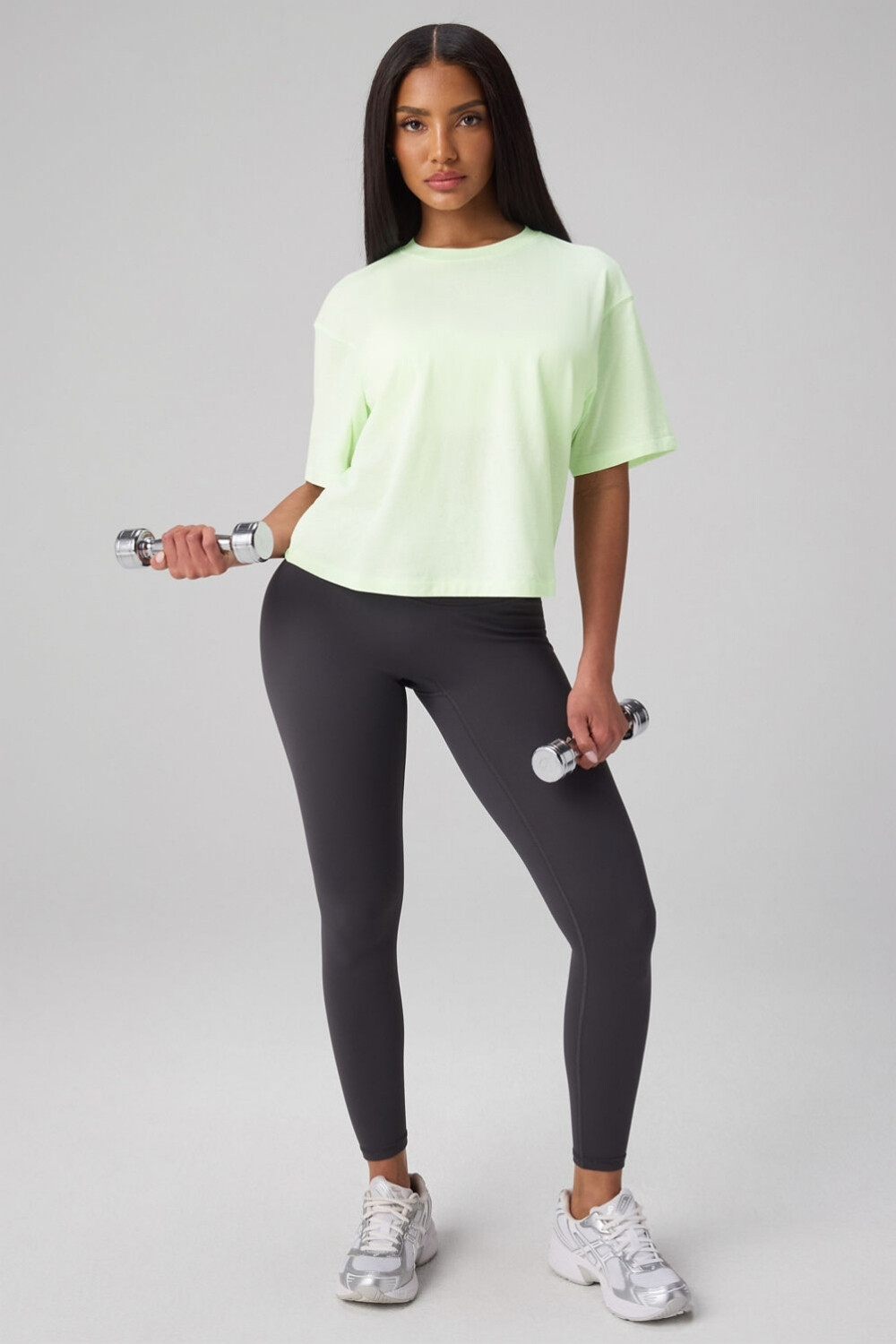Polo Cotton Boxy Tee Mujer Neo Lime