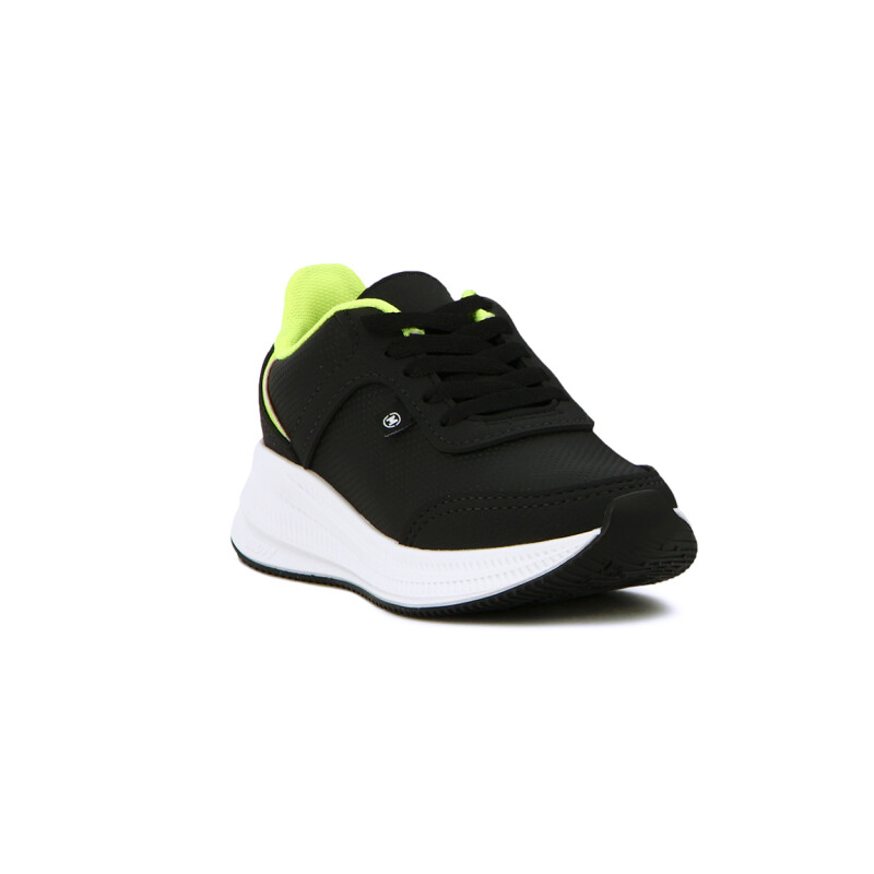 Molekinho Calzado Deportivo Niño Acordonado Negro-amarillo Fluo