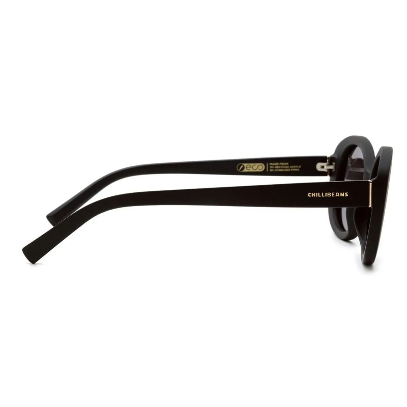 Lentes de Sol Eco Round Polarizadas Negro