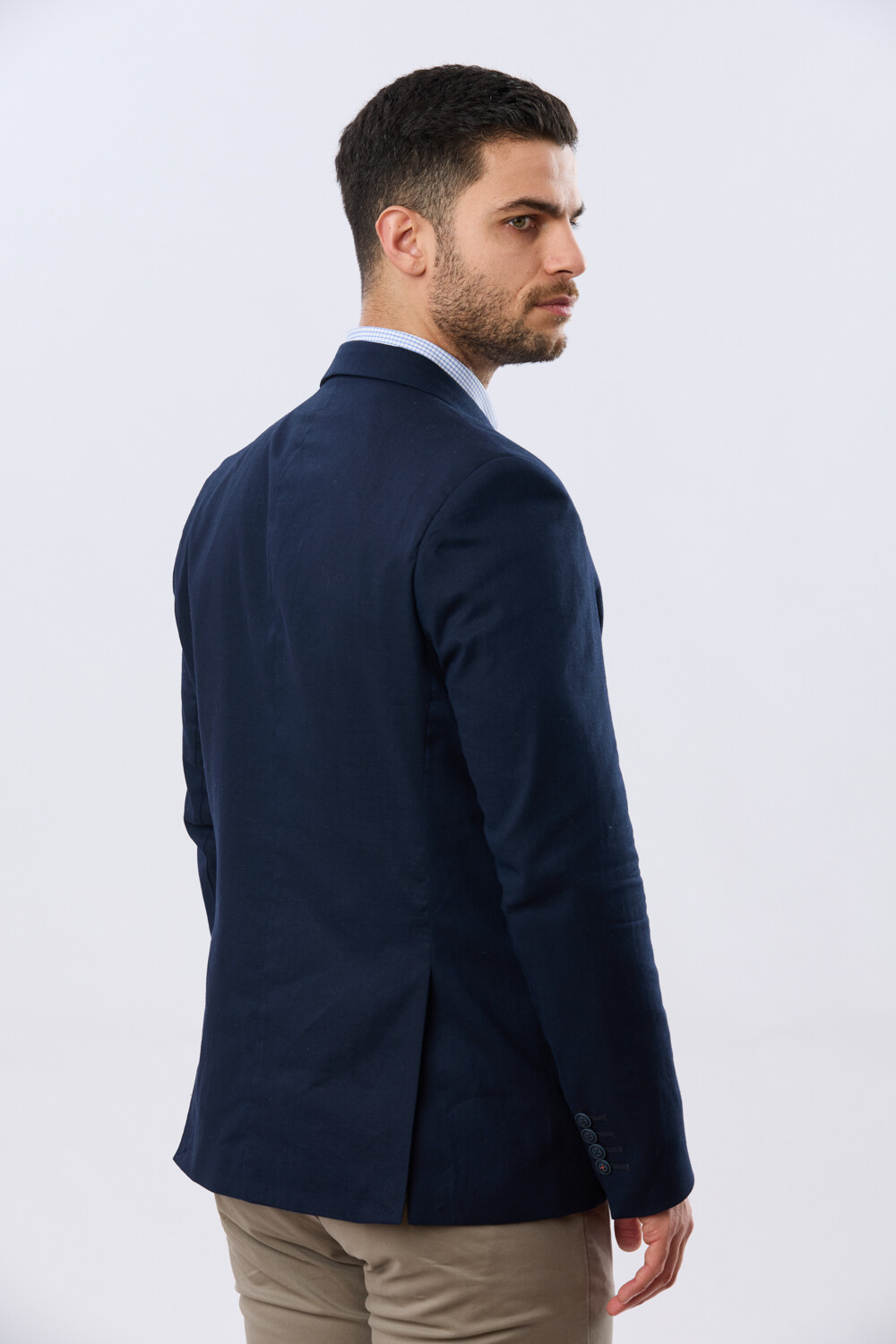 SACO DE LINO Azul