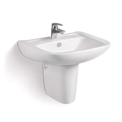 PEDESTAL BAÑO LOZA SANITARIA SERIE MALAWI BLANCO BRILLO 000