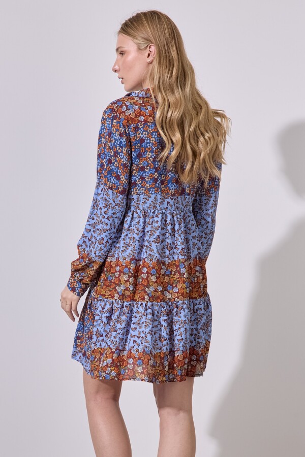 Vestido Flowers CELESTE/MULTI