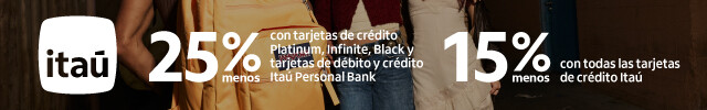 Menú Itaú