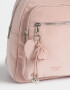 Mochilas Urbanas Mochila De Cuerina Con Charm - Rosa Viejo