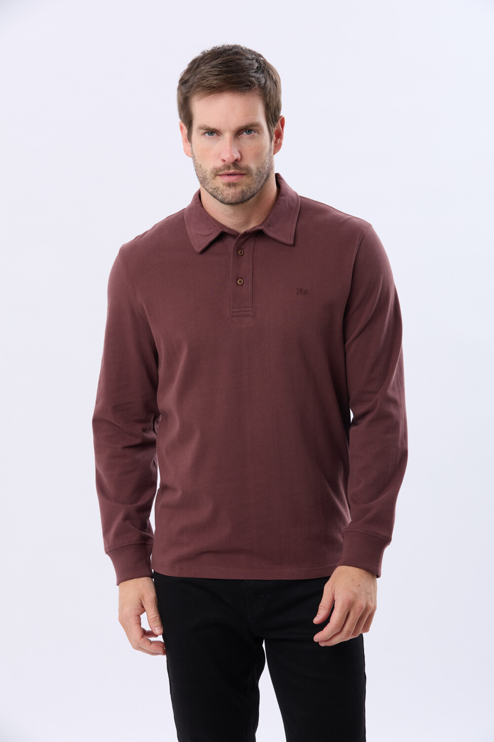 REMERA POLO JERSEY Bordo