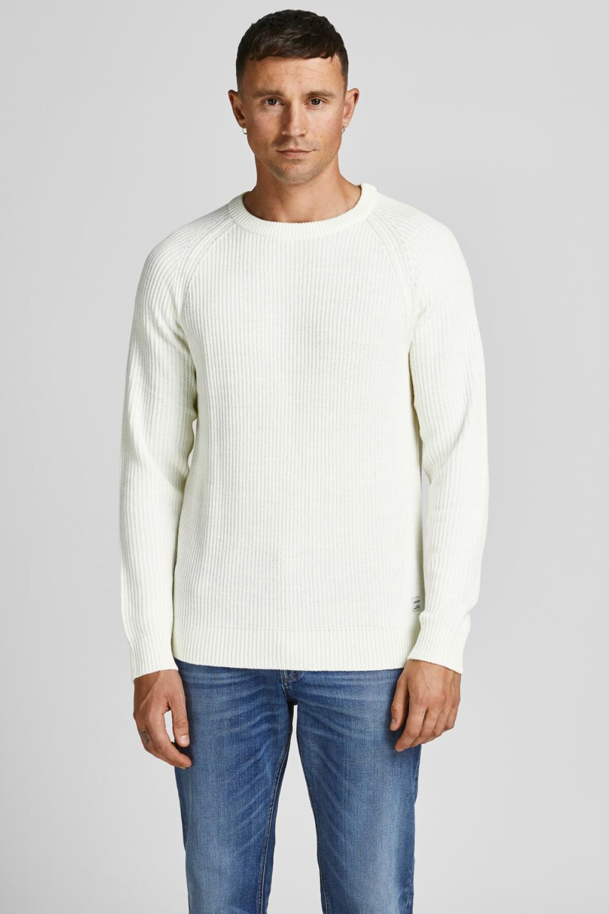 Sweater Pannel Basico Cloud Dancer