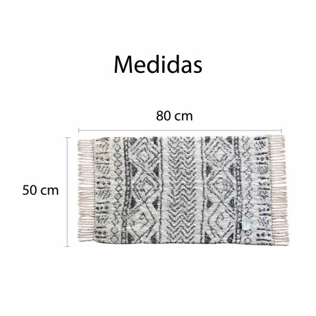 Alfombra Estilo Tribal Moderna Interior Hogar Blanco