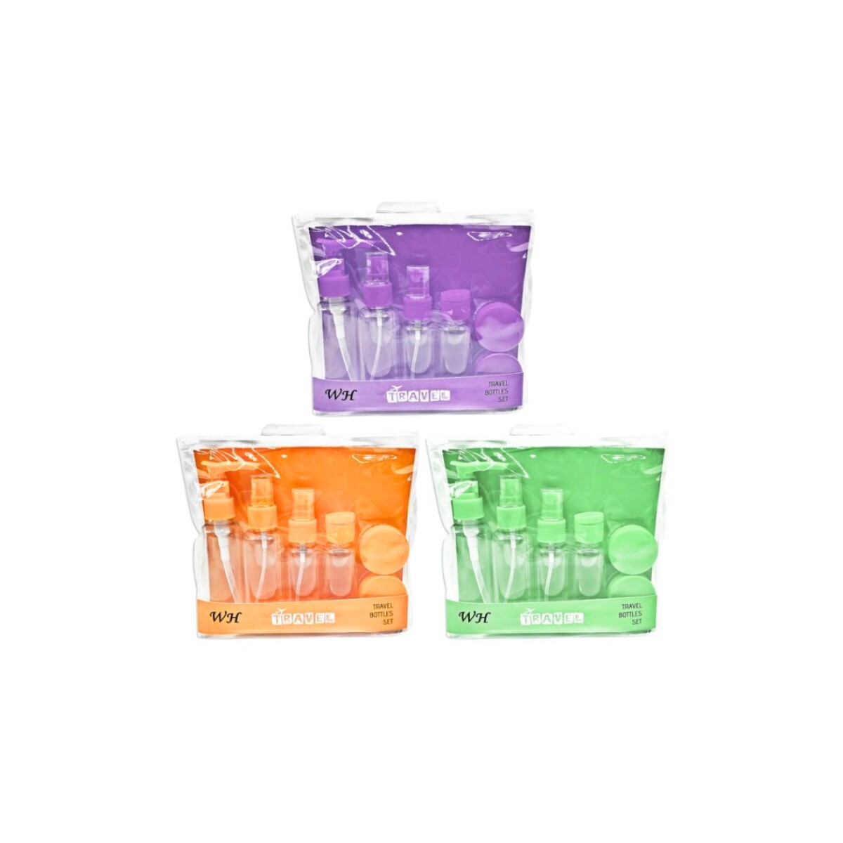 SET DE VIAJE X 6 PIEZAS - MULTICOLOR 