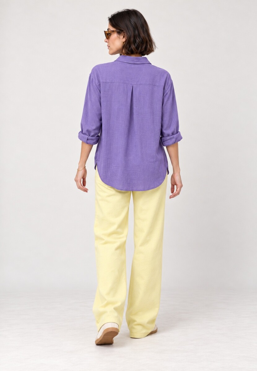 Camisa lino - Violeta 