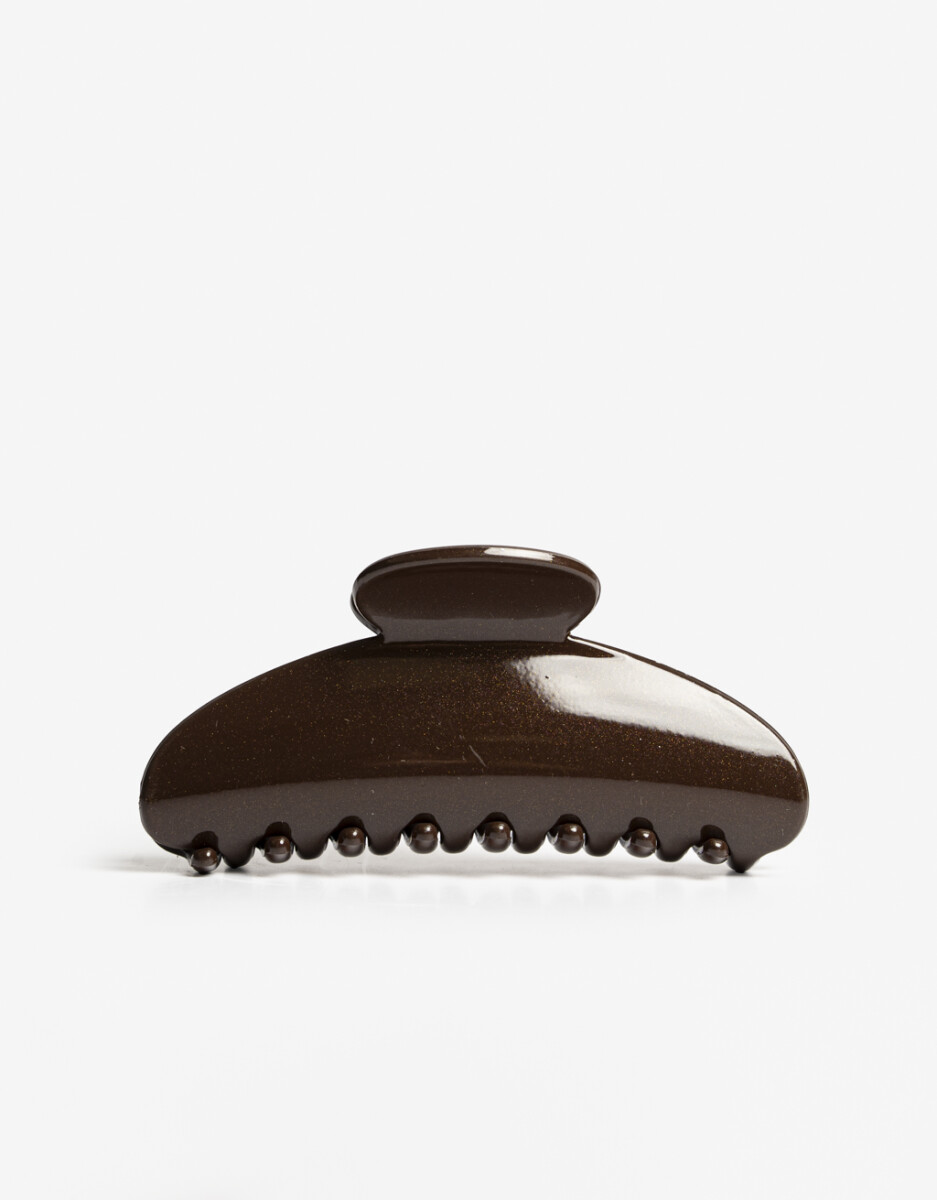 Maxi Broche Acrílico Chocolate 