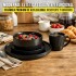 Juego De Vajilla Set Completo de 16 Piezas Lujan Ceramica Moderno IMBACK Color Negro Juego De Vajilla Set Completo de 16 Piezas Lujan Ceramica Moderno IMBACK Color Negro