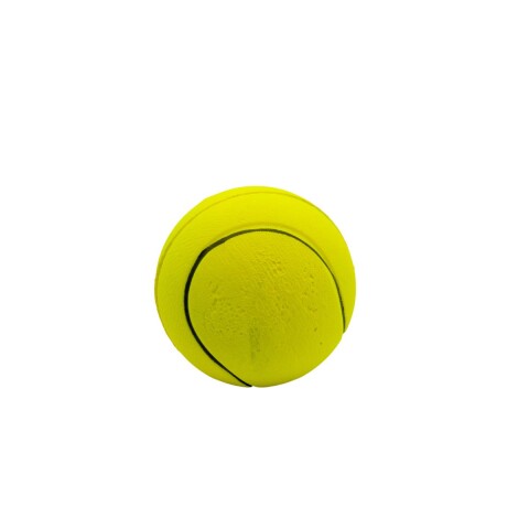 PELOTA DE GOMA FLUO AMARILLO