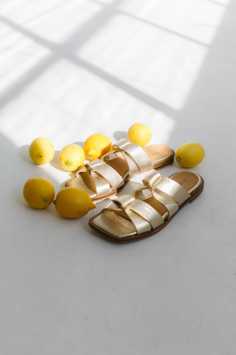 SANDALIA NUDO Champagne