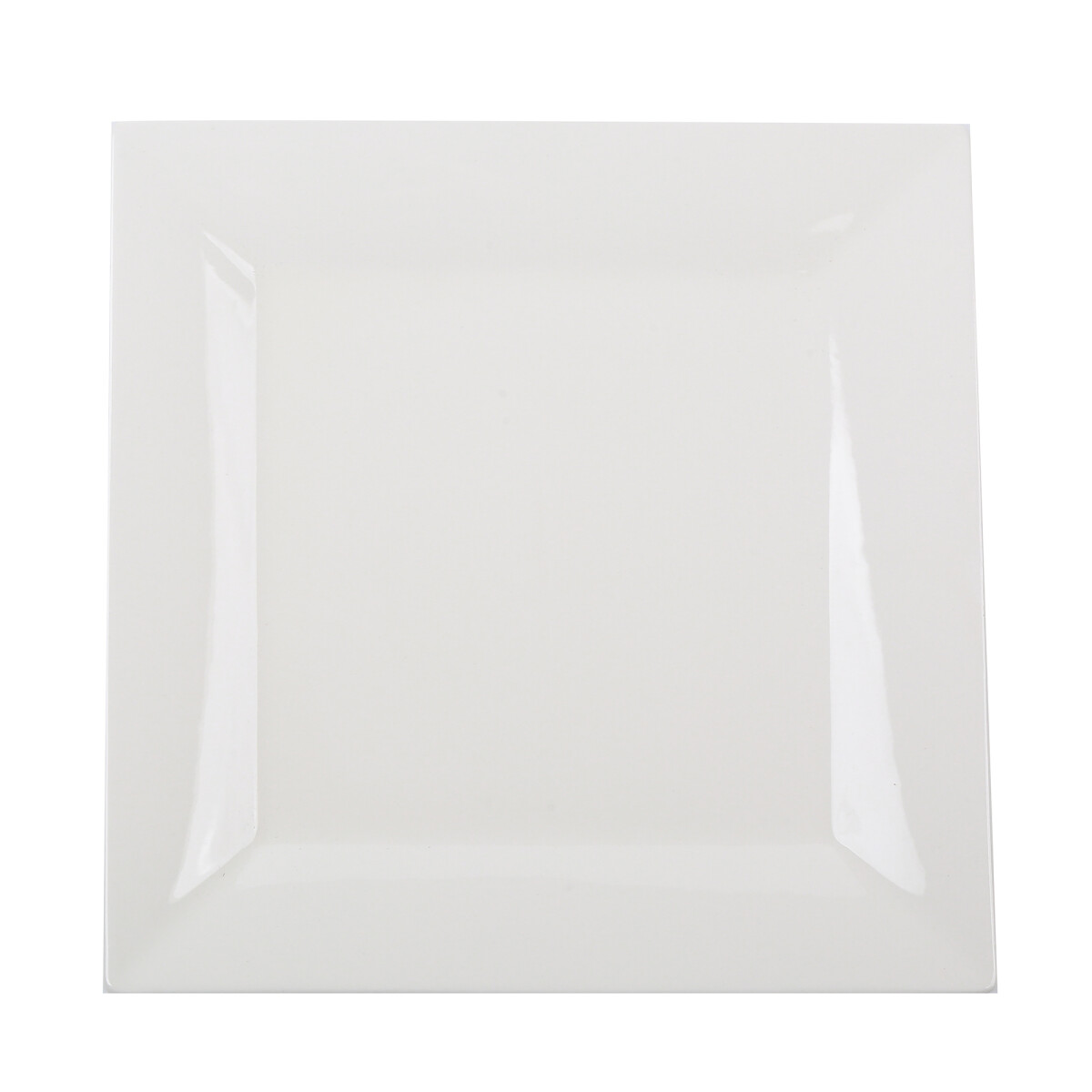 Me.Plato ceramica cuadrado blanco 25 CMS - N/a 