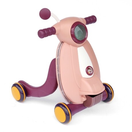 Caminador Andador Scooter para Bebé Interactivo Luz y Música Rosa