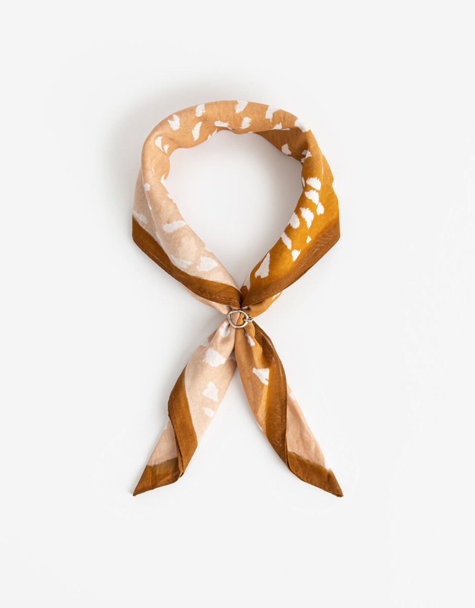 Pañuelo De Raso Animal Print 
