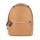 Mochila Canva Clásica en nylon reforzado con bolsillos y cierres metálicos Marrón