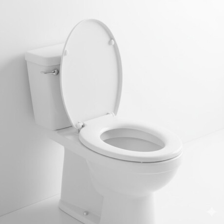 Asiento de inodoro plástico Universal BLANCO