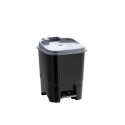 Papelera Tacho de basura con pedal Black Steel 7 litros Papelera Tacho de basura con pedal Black Steel 7 litros