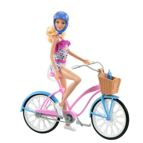 Set Muñeca Barbie Paseo en Bicicleta HBY28 001