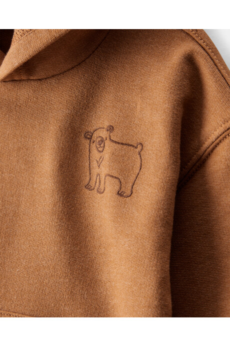 Set dos piezas de algodón, pantalón y canguro, diseño osos Sin color