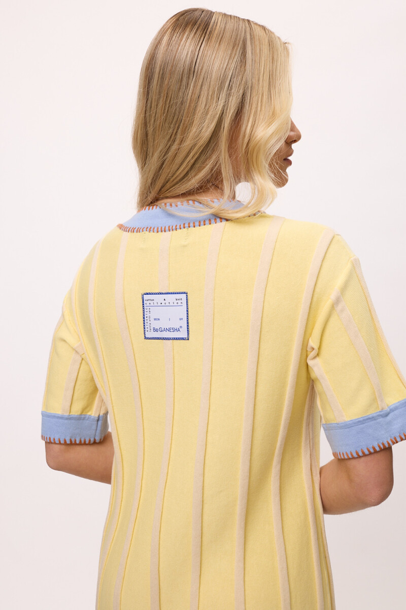 Vestido Rerhombus Amarillo