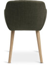 Silla de comedor ADSLEV tela verde oliva/color roble Silla de comedor ADSLEV tela verde oliva/color roble