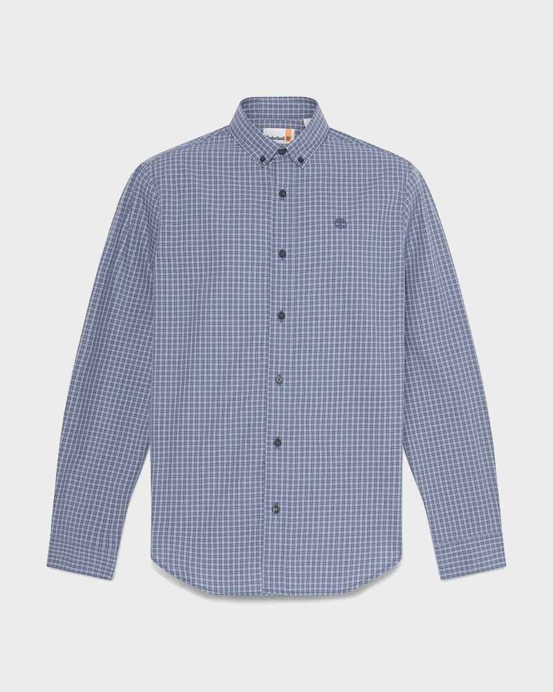 Camisa Micro Plaid Poplin Hombre 4470