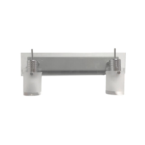 Spot c/ base rectangular p/ 2 lámparas Bi-Pin/40W WA0542