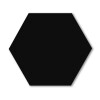 Cerámica de pared Hexagonal Negra Satinado Cerámica De Pared Hexagonal Negra Satinado